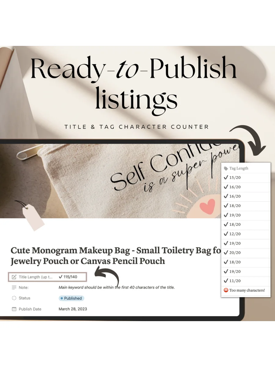 Etsy Shop Planner - Notion Template product image (3)
