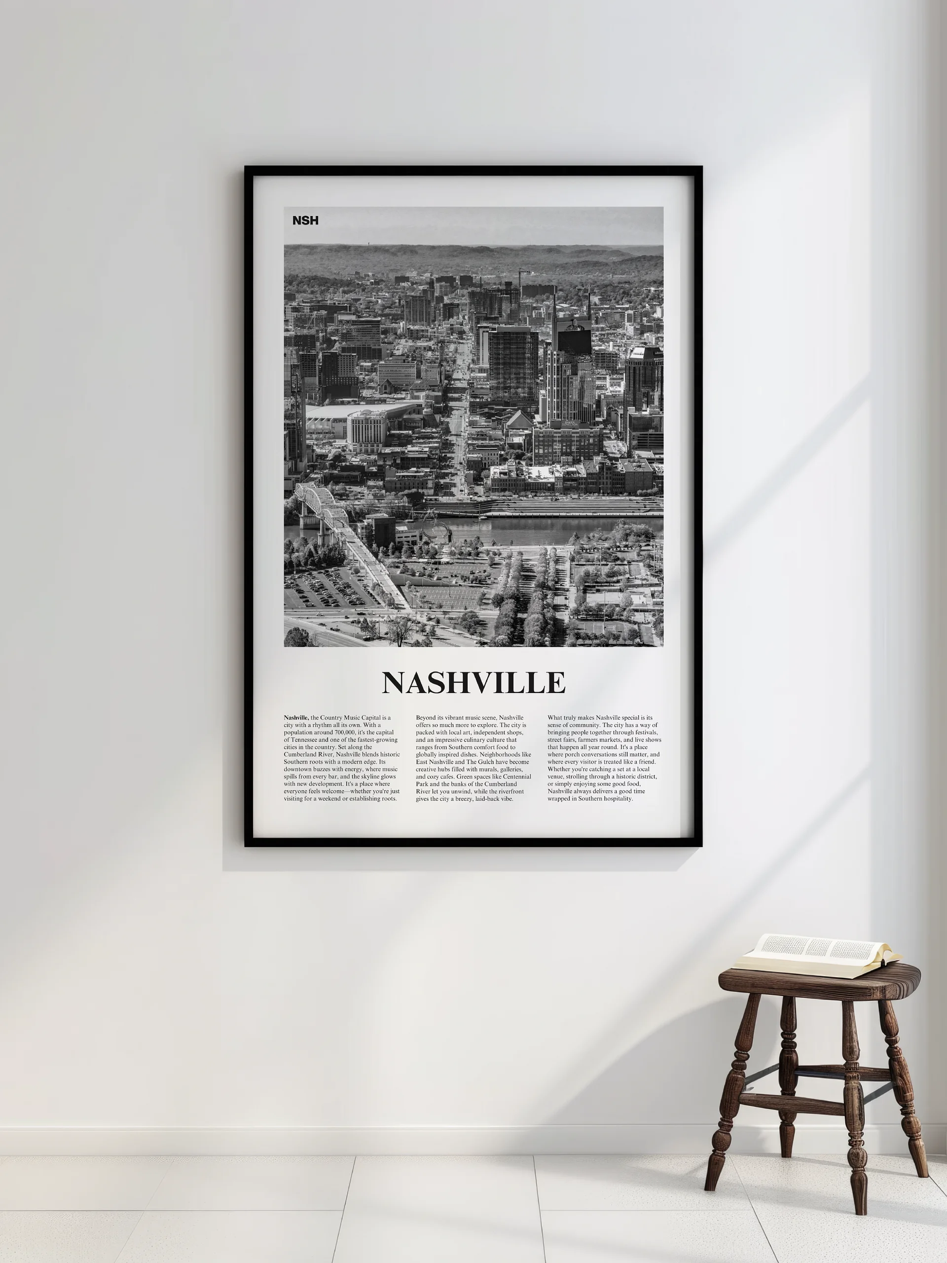 Nashville 01 Newspaper Poster | Framed product image (2)