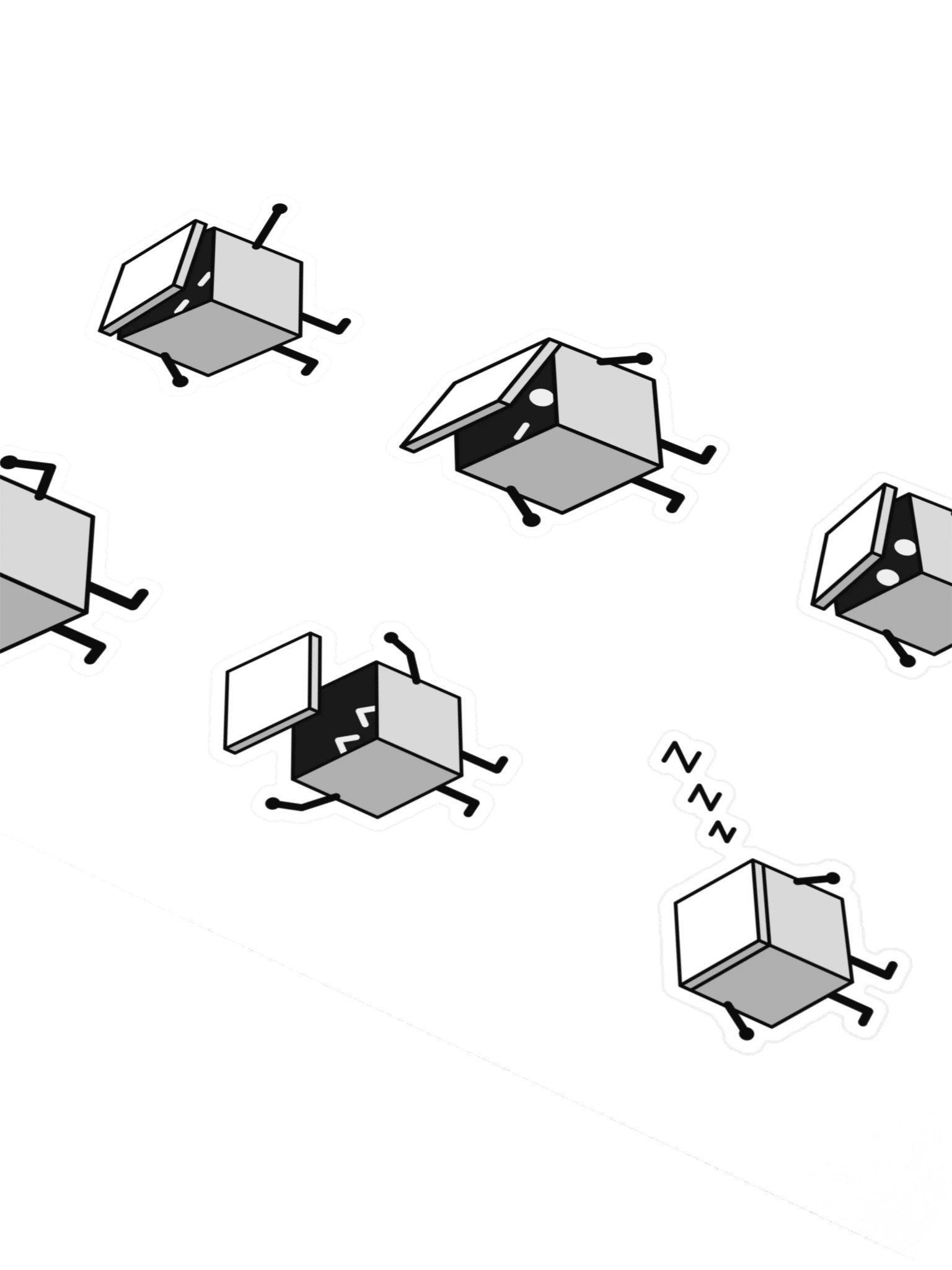 Six little Lids — sticker sheet product image (2)