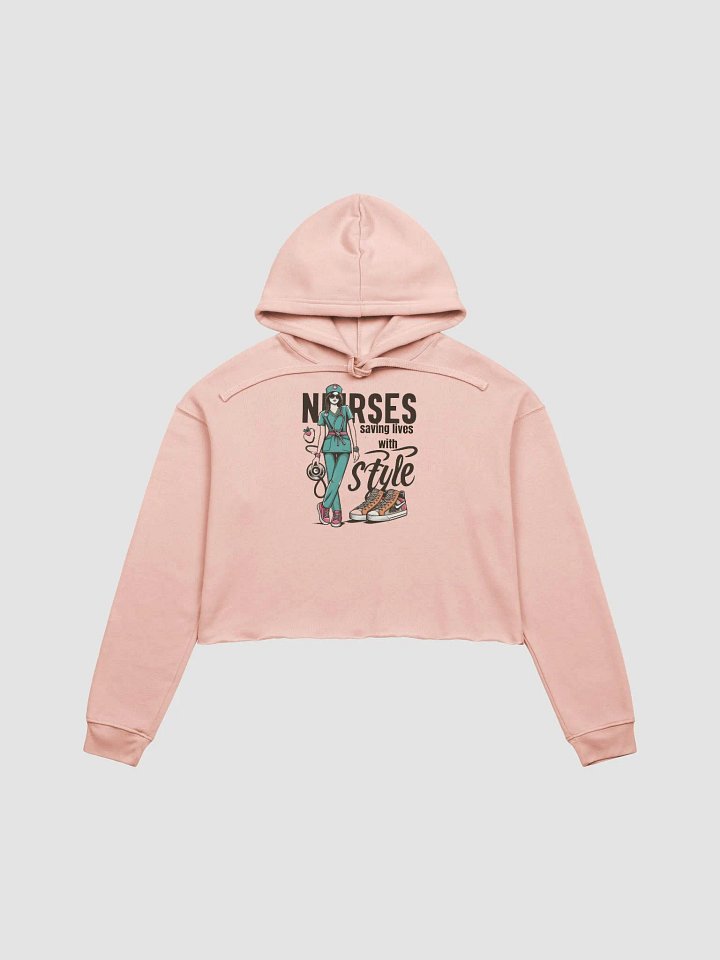 Health Professionals: Stylish Nurse Heartbeat Crop Hoodie product image (1)