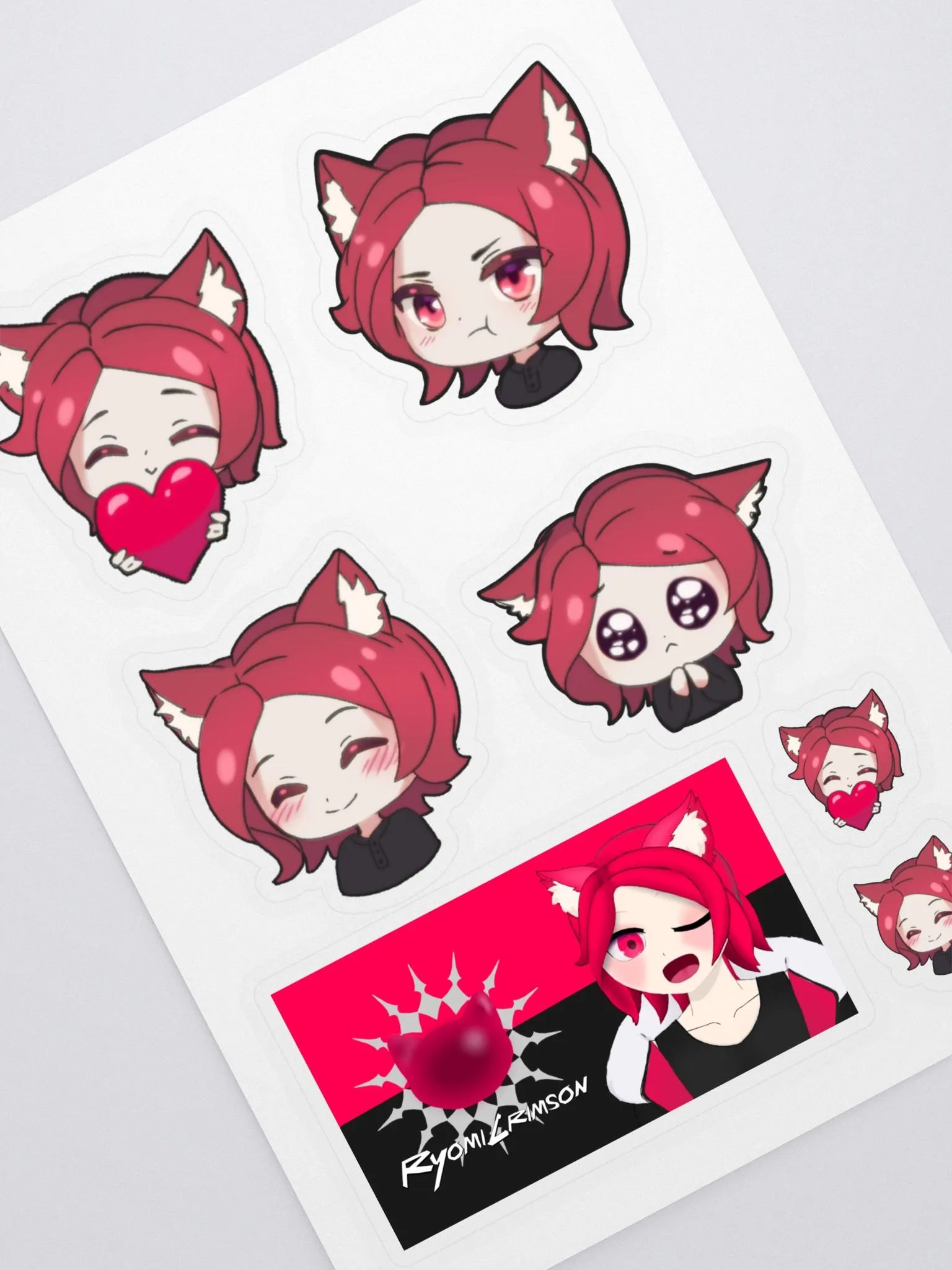 Ryomi Crimson Sticker Sheet product image (1)