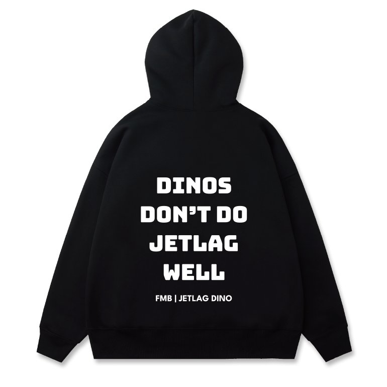 FMB JETLAG DINO 經典帽T (黑) product image (2)