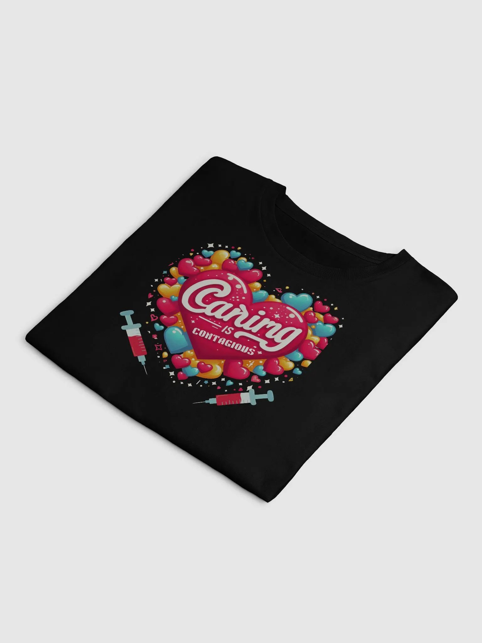 Caring is Contagious Heart Hoodie Crop Top product image (26)