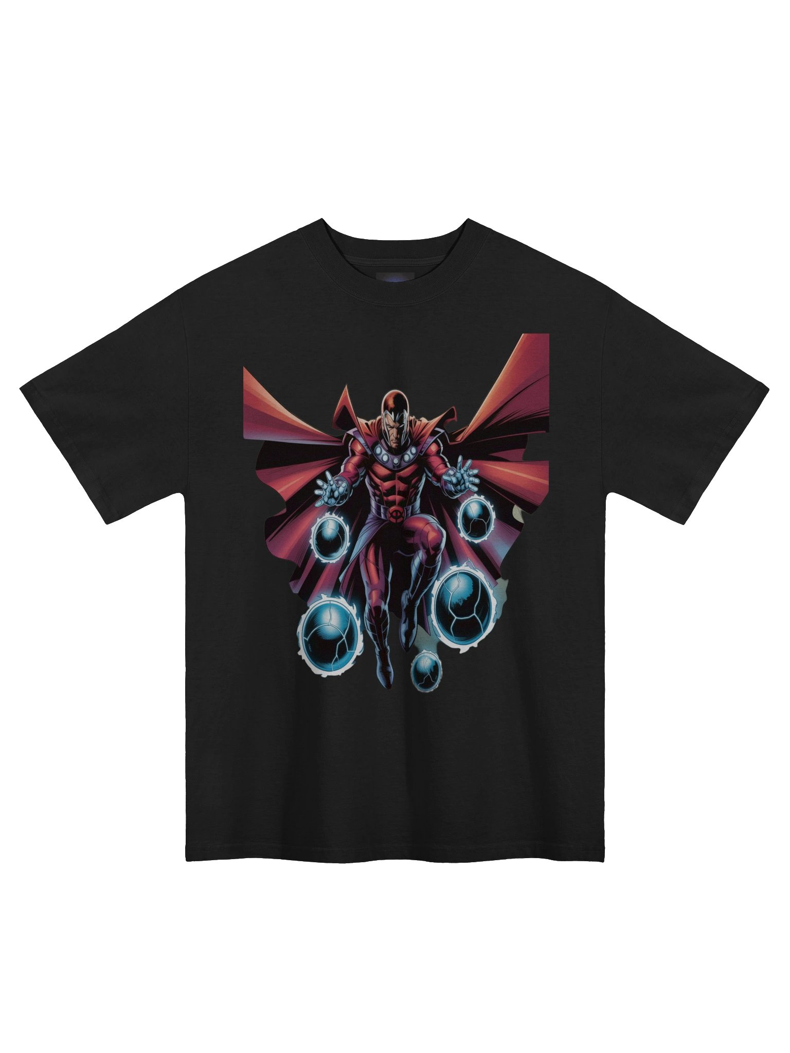 Magneto's Crimson Orb Dominion – Premium Oversized Faded T-Shirt product image (3)