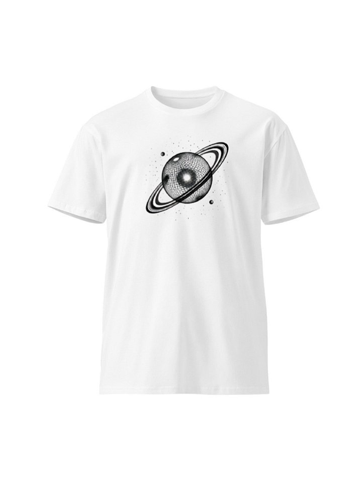The Orbital Mesh™ Tee – Minimalist Wireframe Planet Shirt AS Colour 5001T Premium Unisex product image (2)