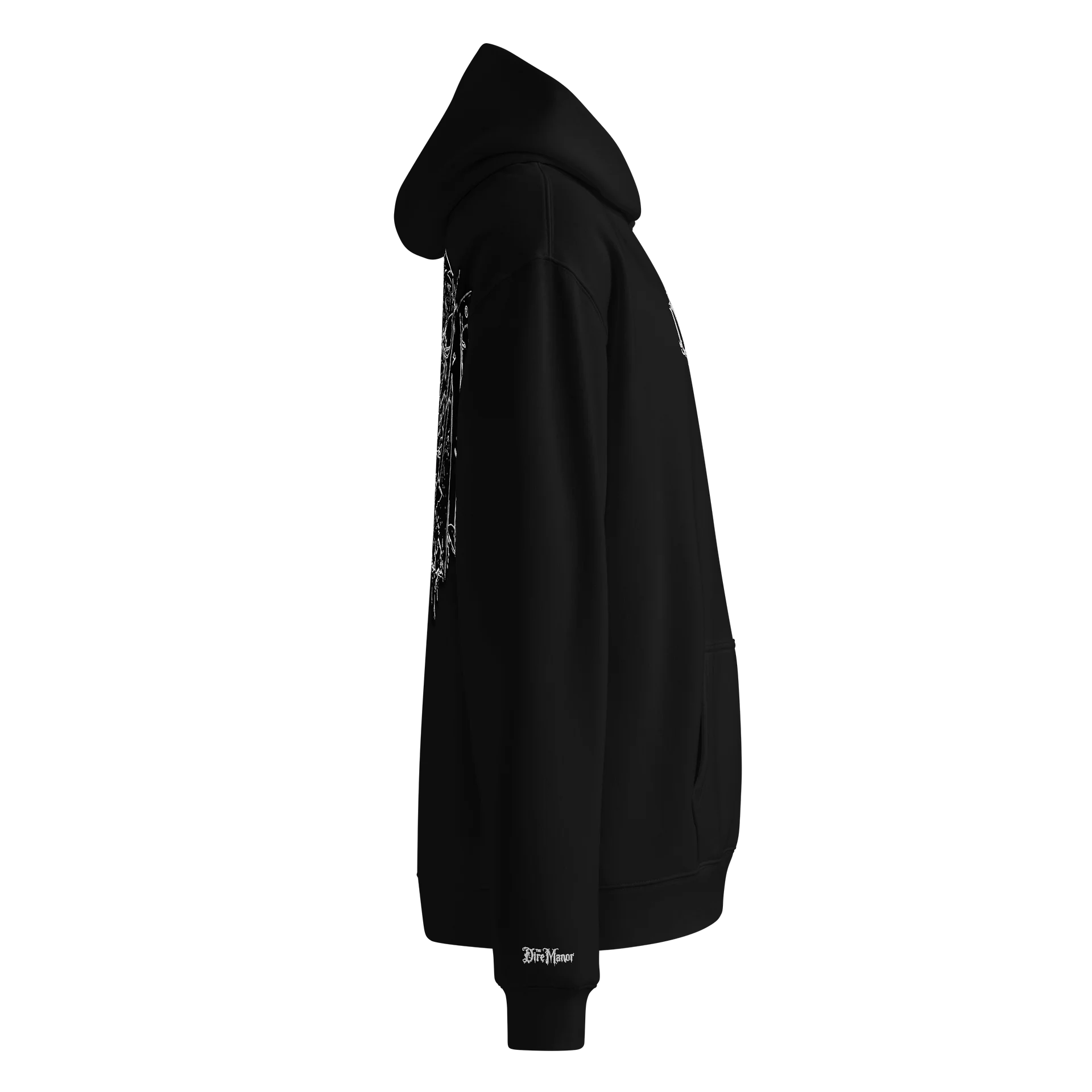 THE DIRE MANOR® — ASHEN RELIC EMBROIDERED HOODIE product image (3)