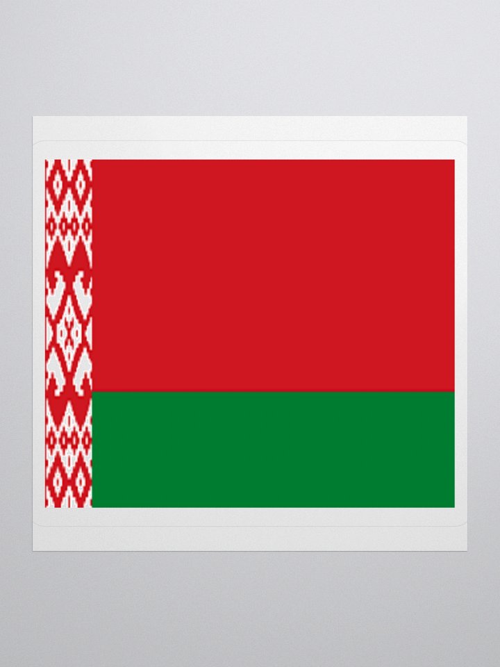 Exclusive Belarus Flag Kiss-Cut Stickers - High-Quality Vinyl, Multiple Sizes product image (1)
