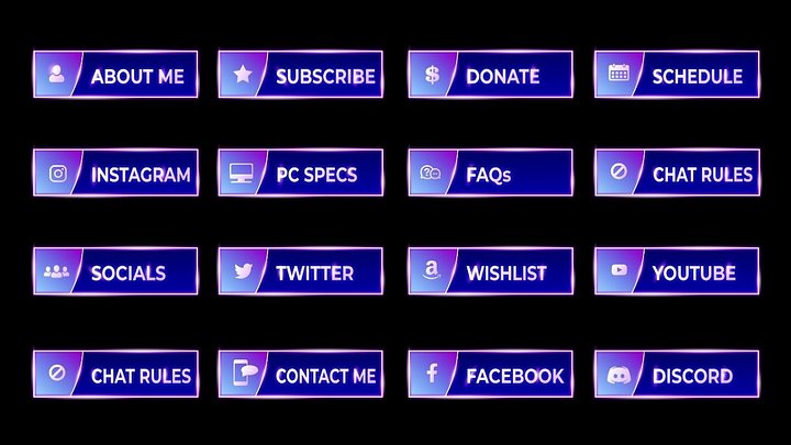 Neon Twitch Panels product image (2)