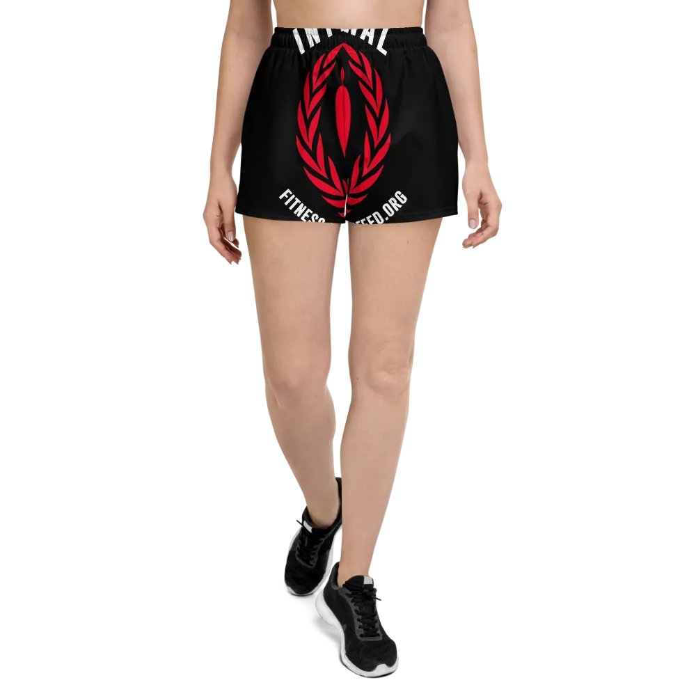 IFBNewsfeed.Org's ALL-OVER PRINT WOMEN'S ATHLETIC SHORT SHORTS product image (2)