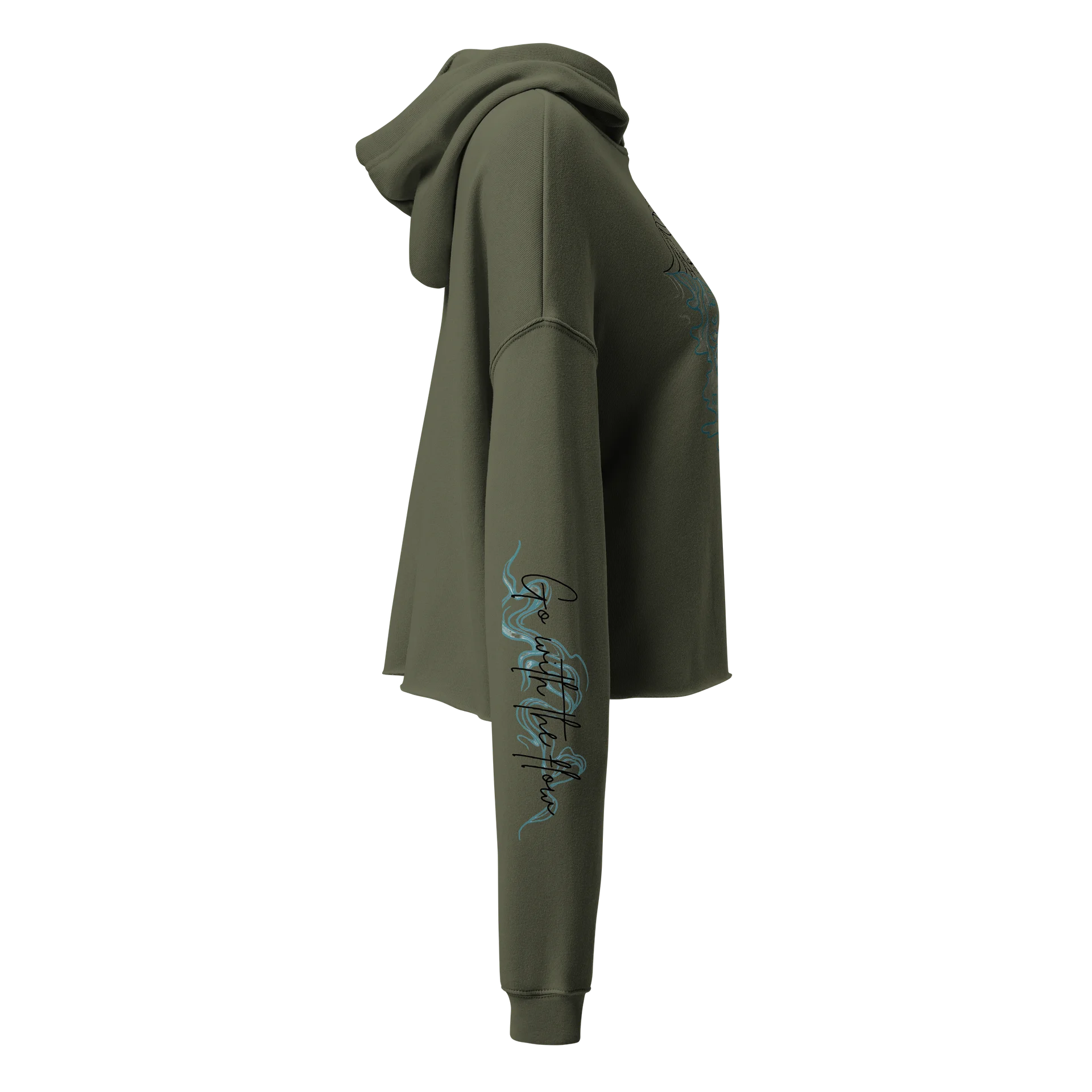 Go With The Flow Sirens Reflection Crop Hoodie product image (7)
