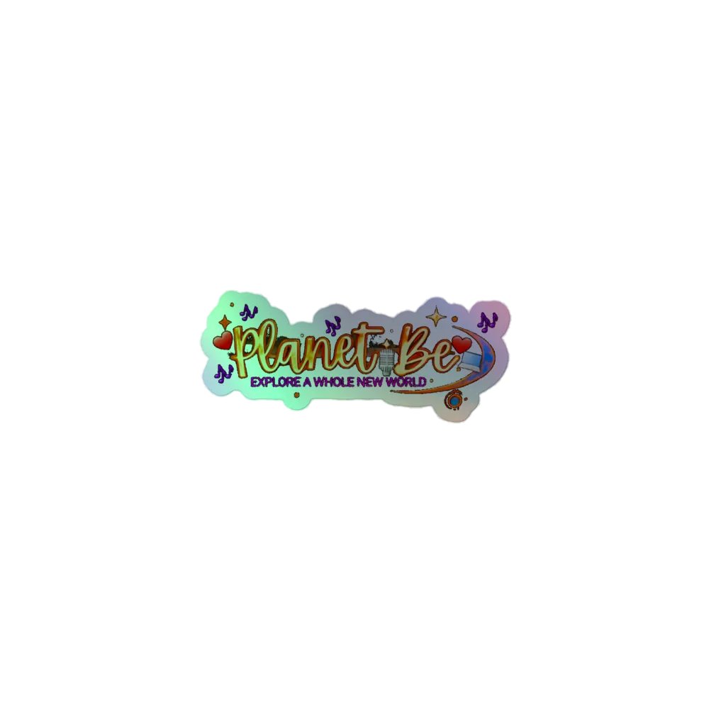 Planet Be Holographic Sticker Sheet product image (1)