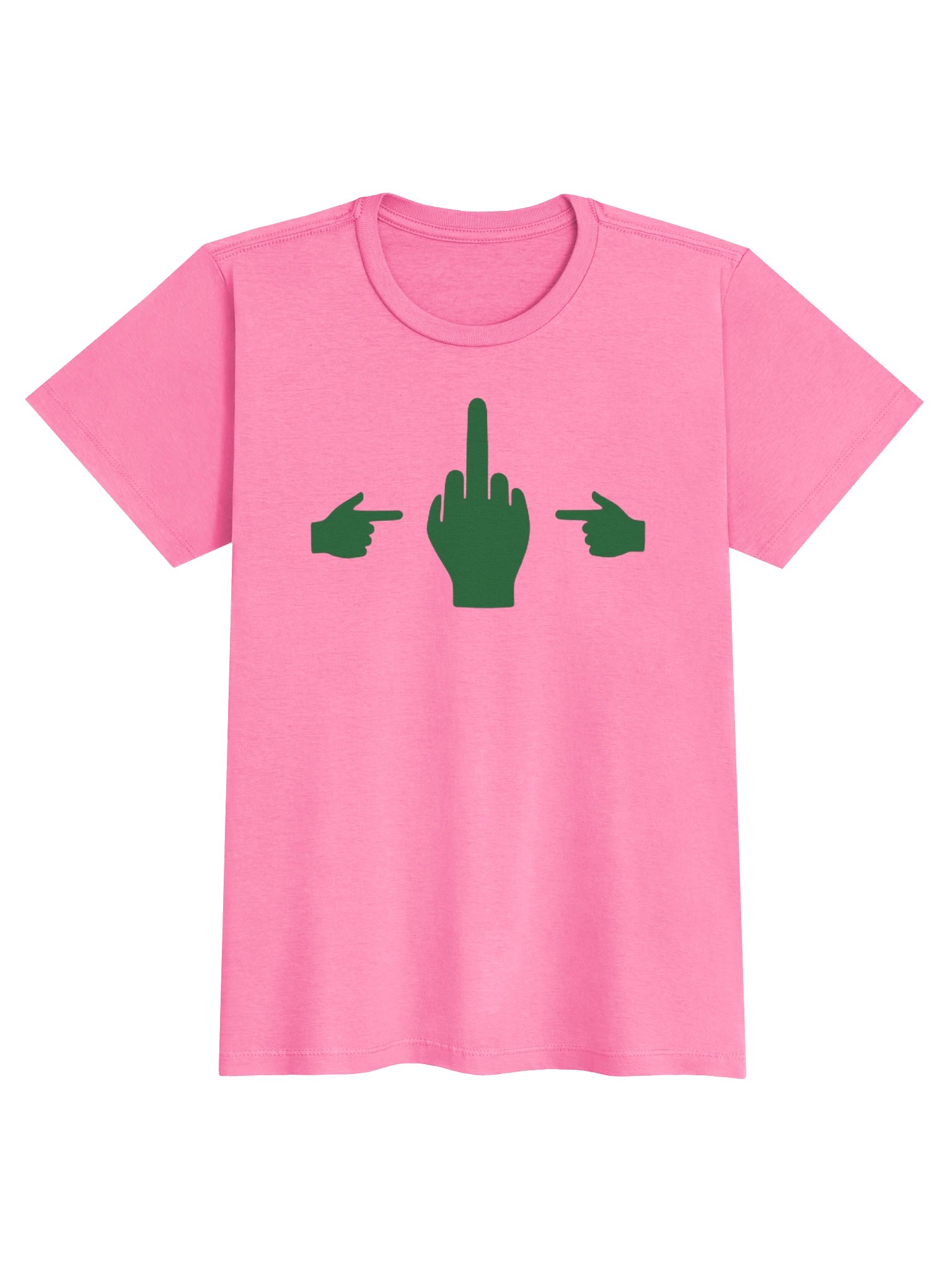 No Middle Finger Point ShopCo Forest Gildan Women's Tee product image (1)