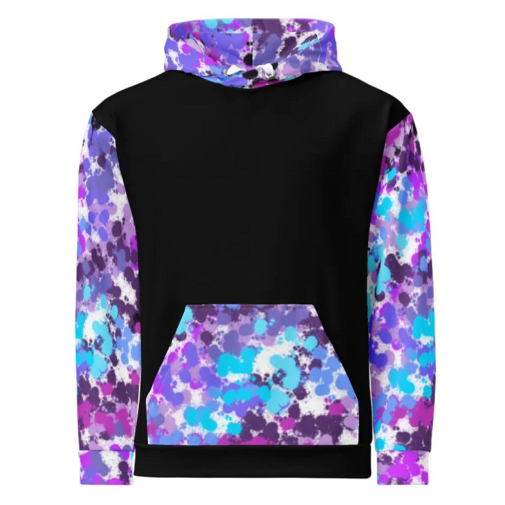 Purple And Black Splotch Hoodie product image (2)
