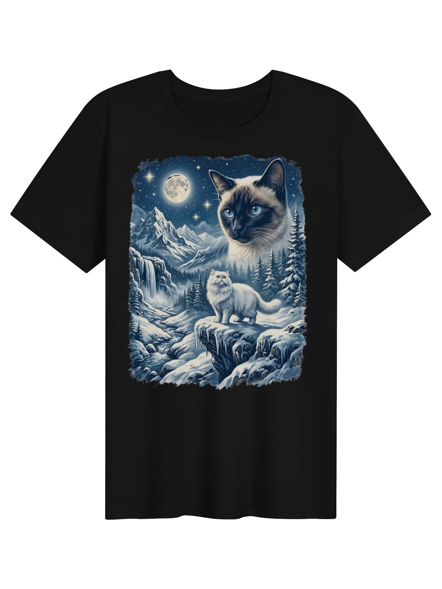 Vintage Mystic Mountain Cats T-Shirt product image (4)
