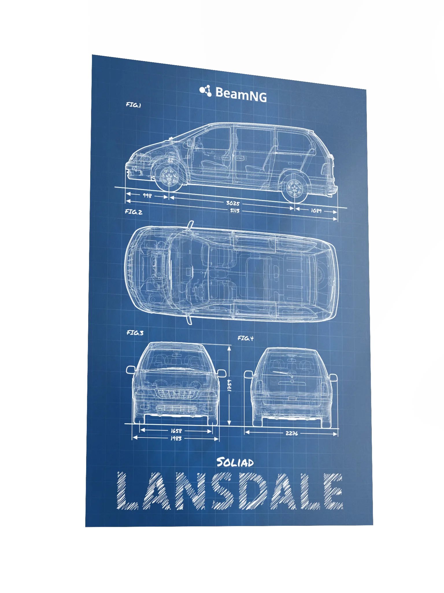 Soliad Lansdale Blueprint Poster product image (4)