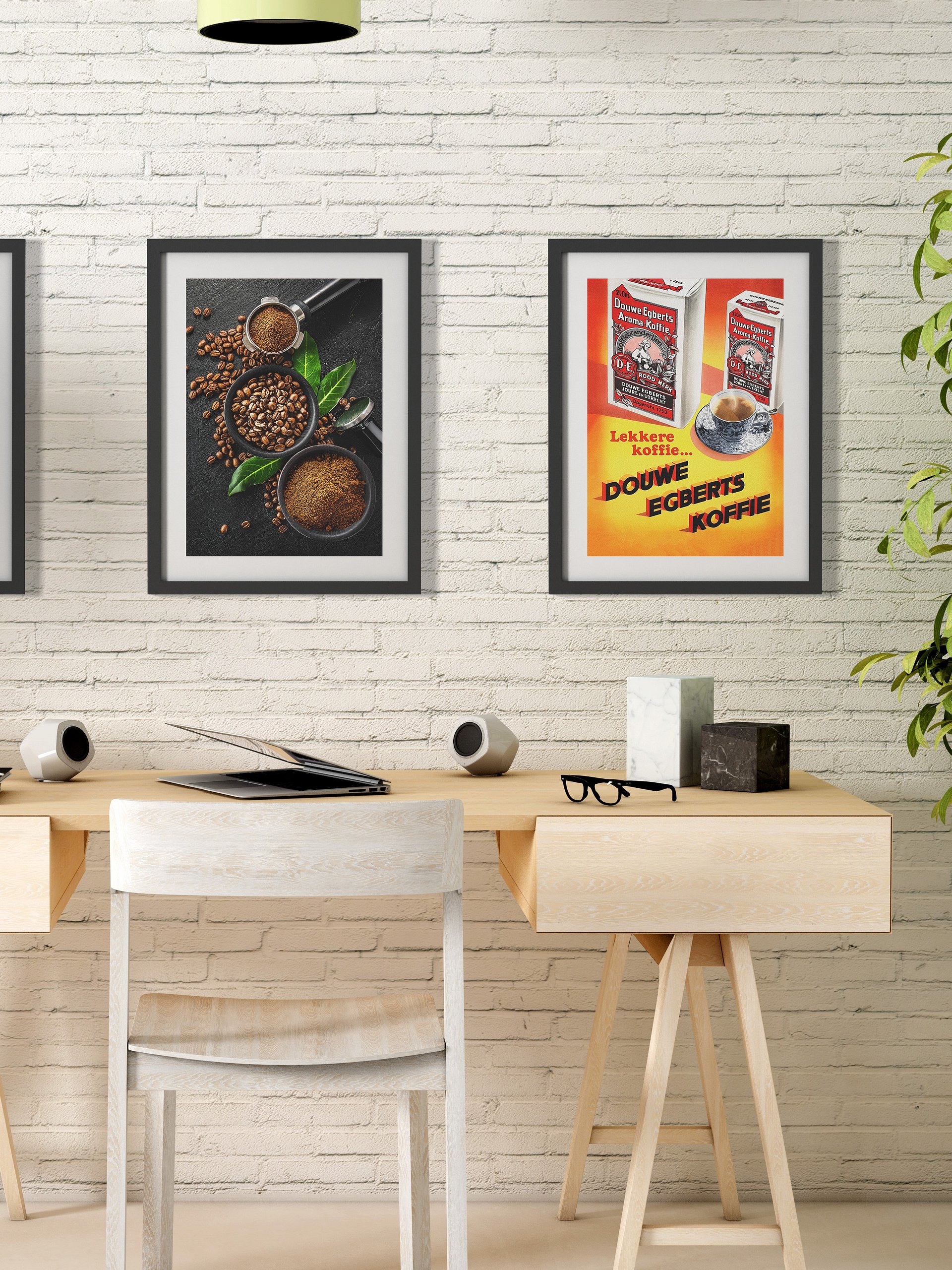 Coffee retro poster (Dutch/Holland), 1950s — coffee vintage poster, coffee print, kitchen art, retro poster, vintage art product image (7)