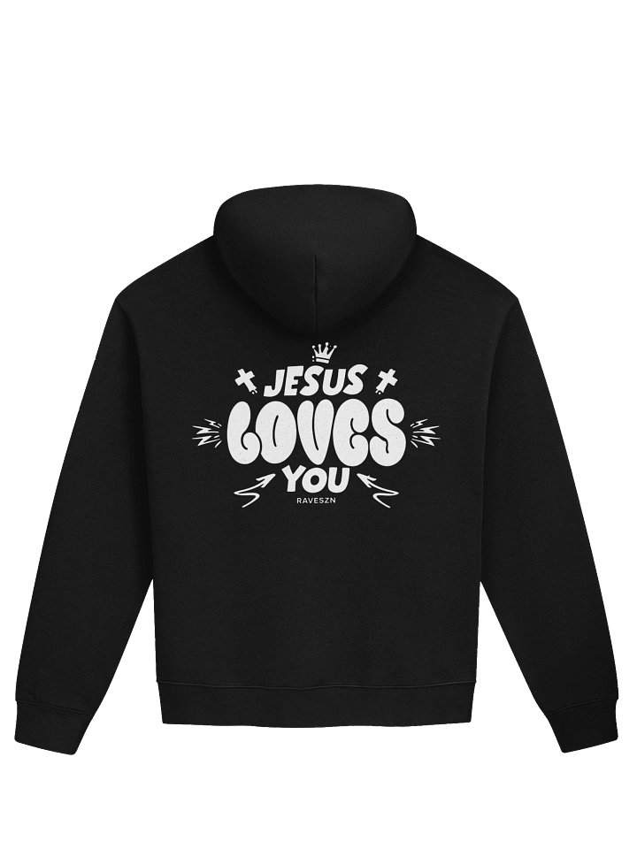Jesus Loves You Hoodie (White Graphic) | OHLOVE product image (2)