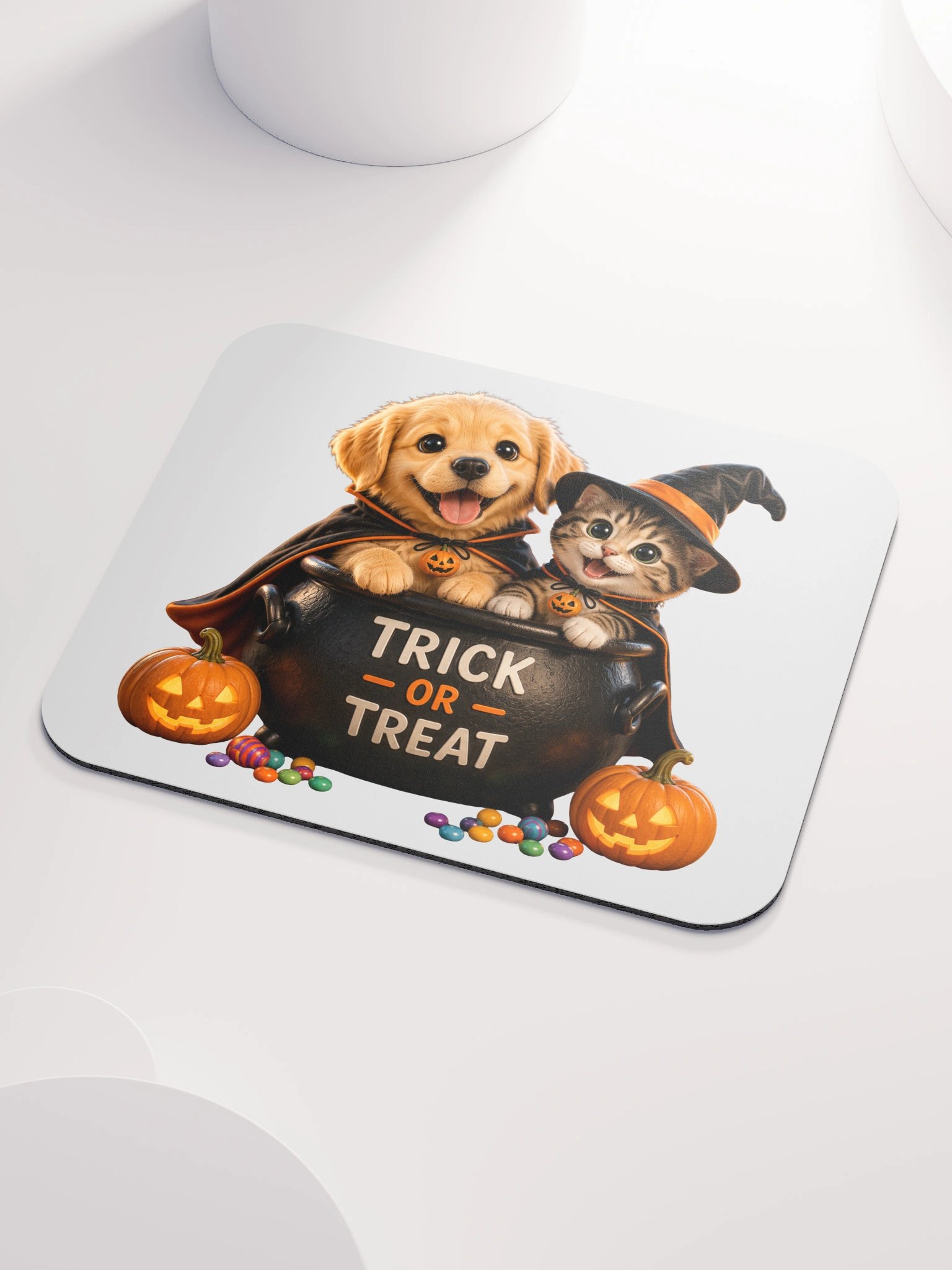 Trick or Treat Dog and Cat Mousepad product image (3)