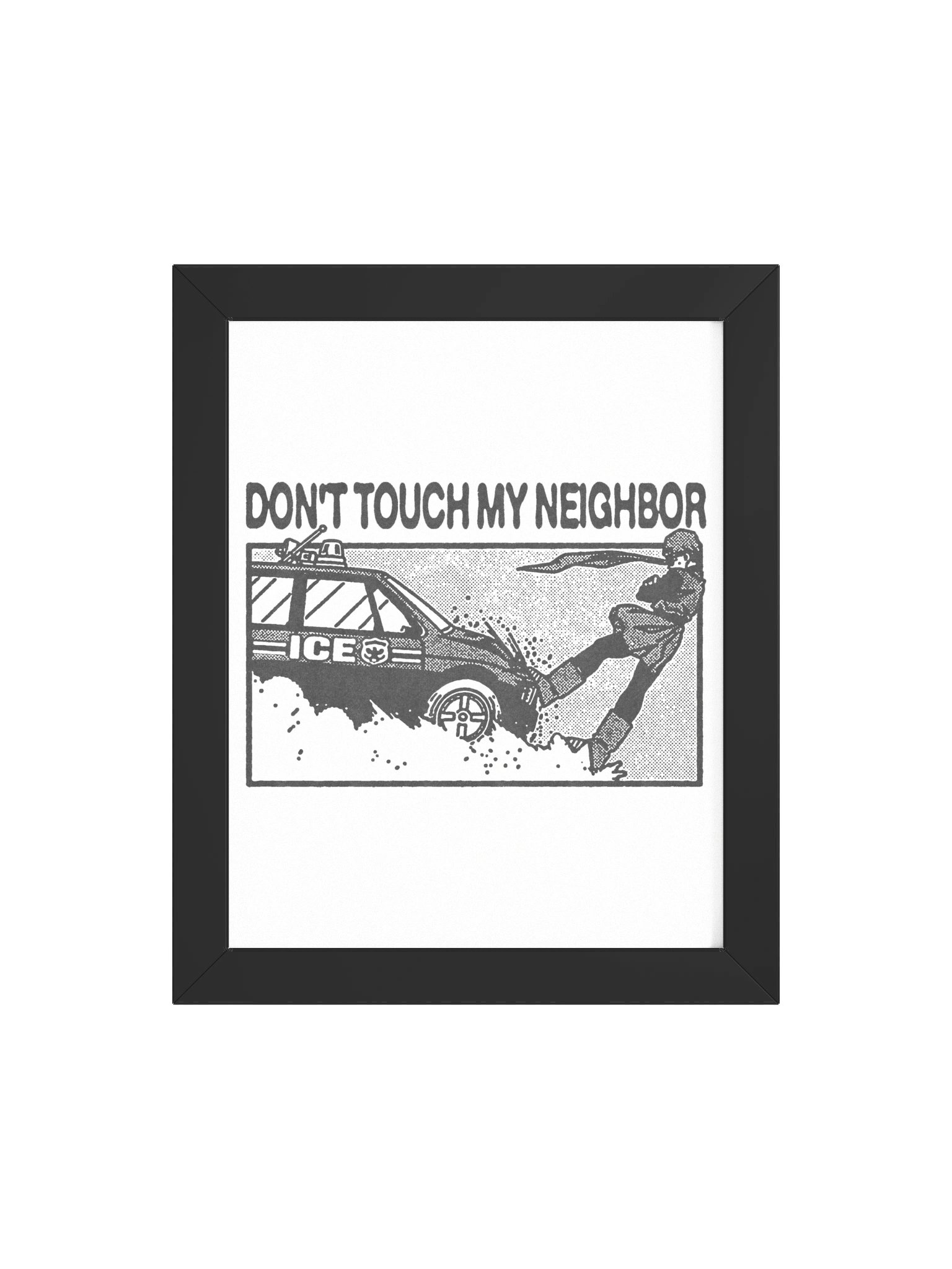 DON'T TOUCH ! Framed Print. product image (4)