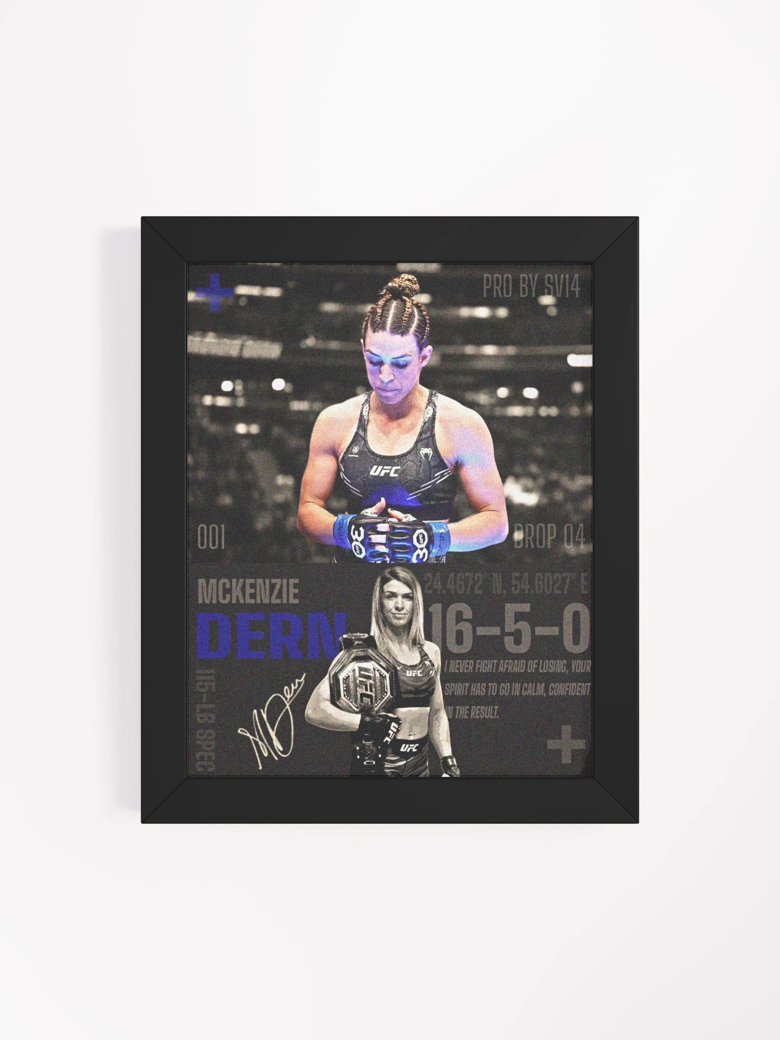 24' SIGNED MACKENZIE DERN FRAME product image (4)