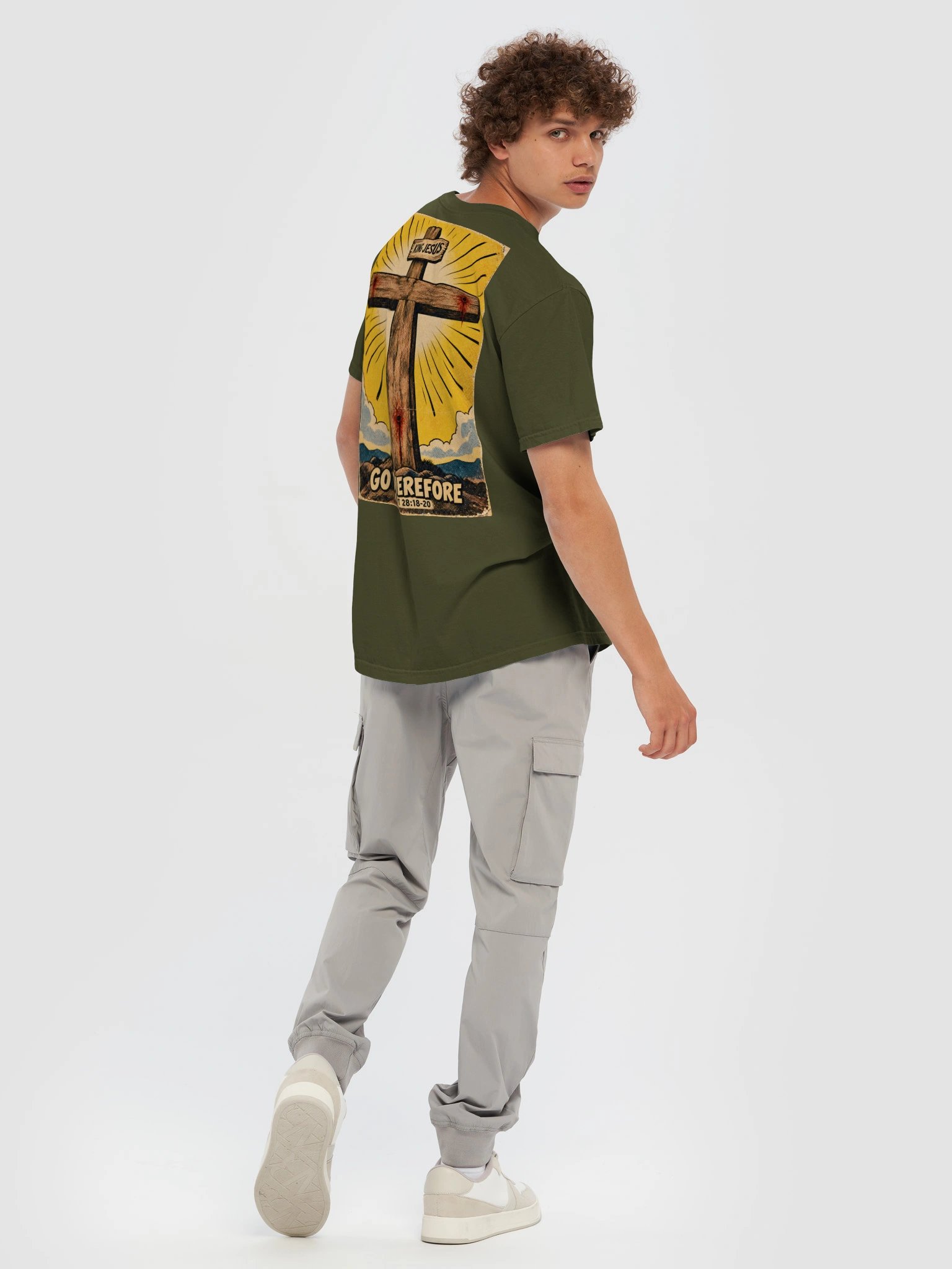 Go Therefore Heavy tee (front logo) product image (8)