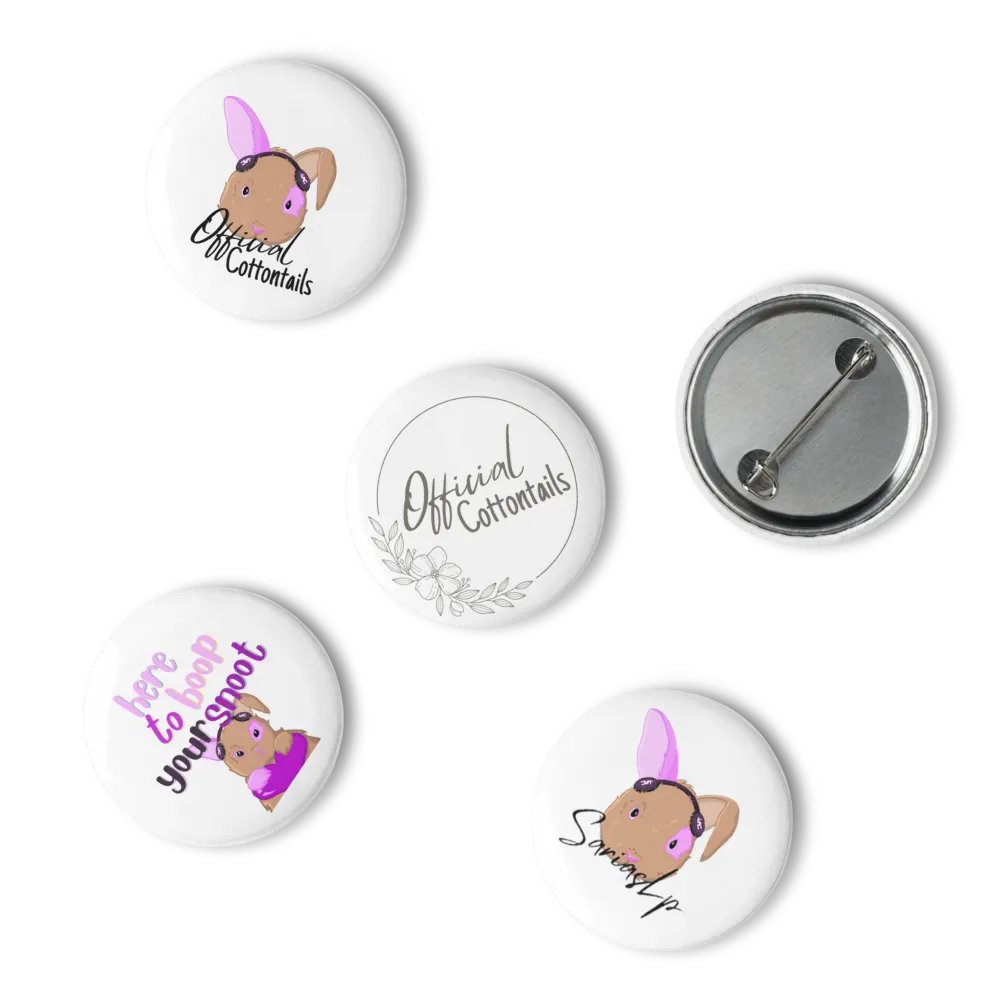Whimsical Cottontail Pin Button Set product image (10)