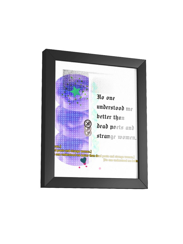 Dead Poets & Strange Women Framed Art Print product image (33)