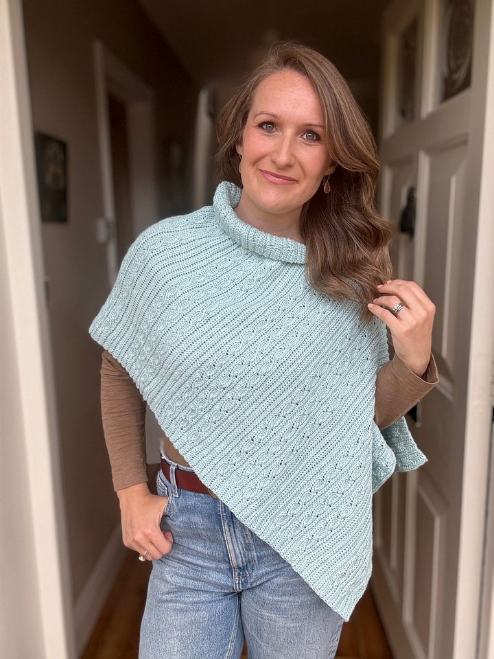 Lightweight Crochet Poncho Pattern - Deidra Poncho product image (1)