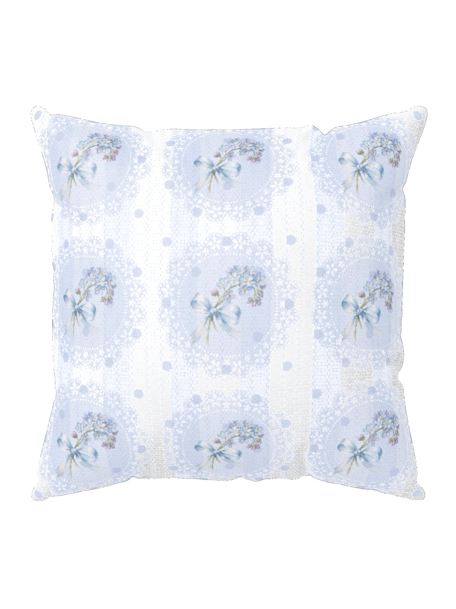 Forget-Me-Not Heirloom Pillow Lace Floral Stripes Pattern product image (6)