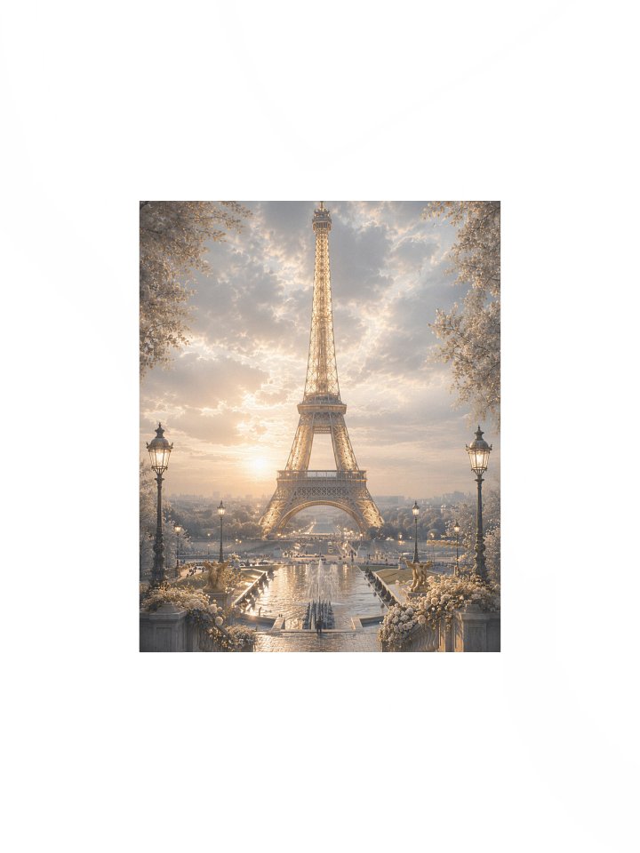 Eiffel Tower in Gold Mist product image (1)
