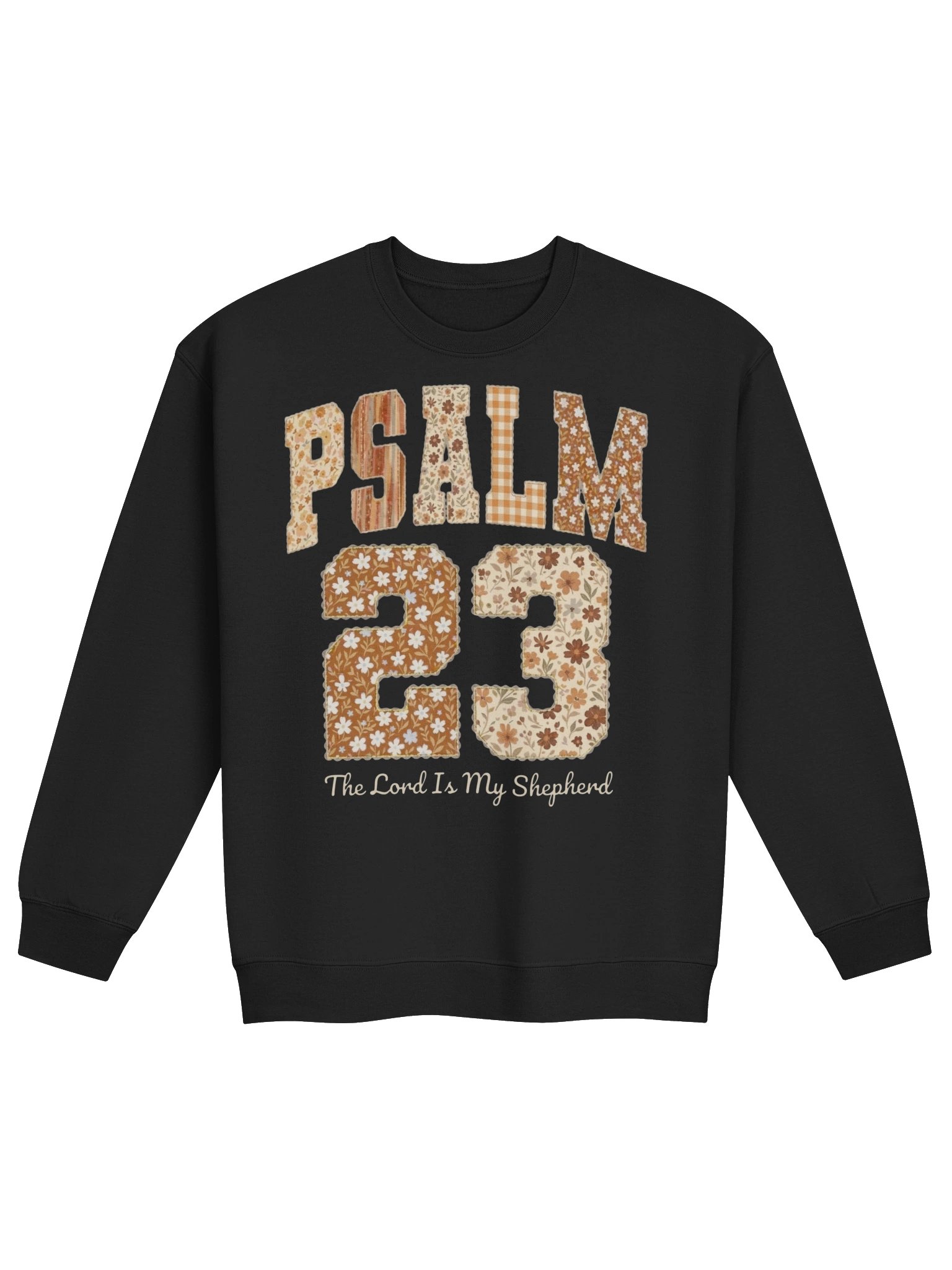 Psalm 23 Vintage Floral Crewneck Sweatshirt | The Lord Is My Shepherd Christian Faith Sweater product image (2)