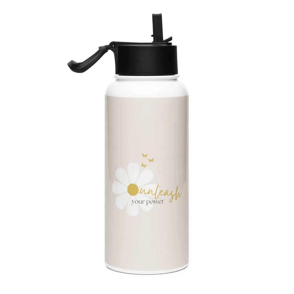 Stainless Steel Water Bottle with a Straw Lid SWFB0125 product image (2)