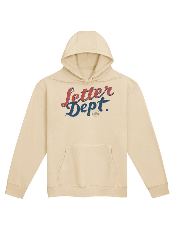 "Letter DEPT." Logo Pullover Hoodie (SAND) product image (1)