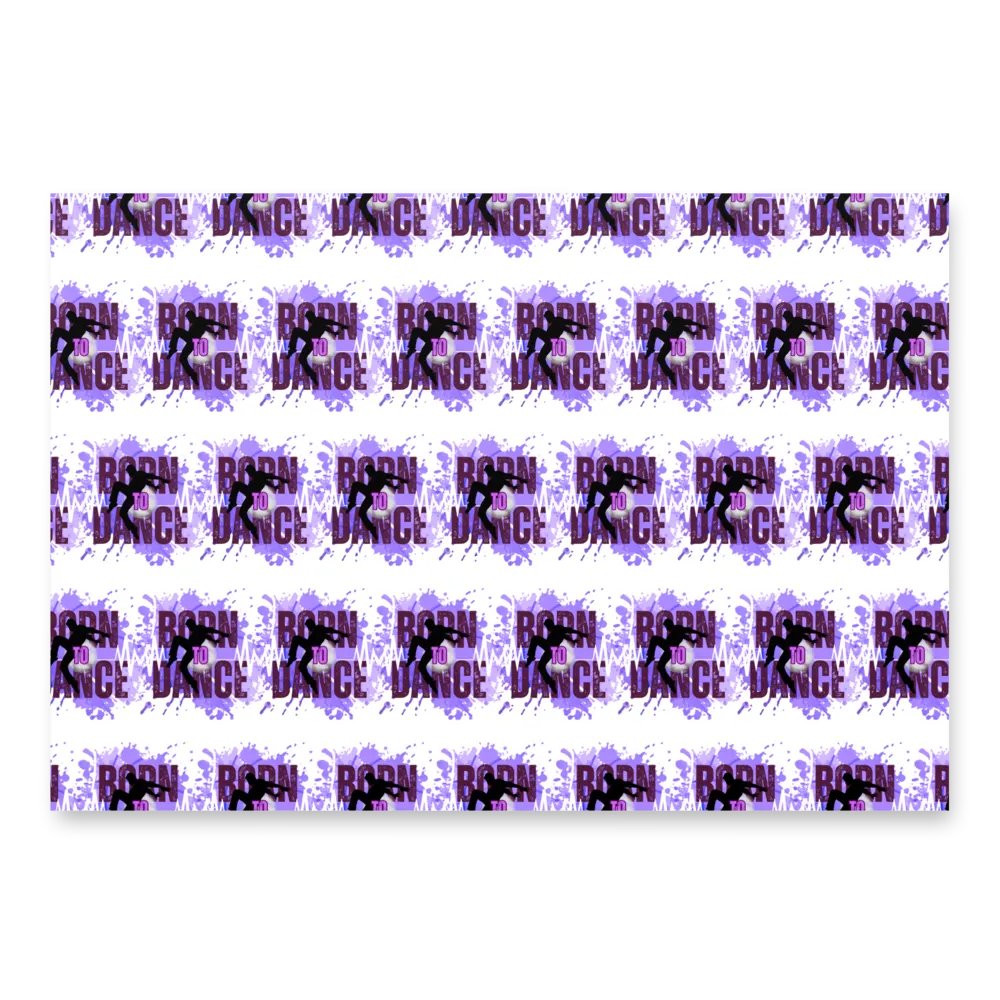 Born To Dance His Silhouette Wrapping Paper Set product image (3)