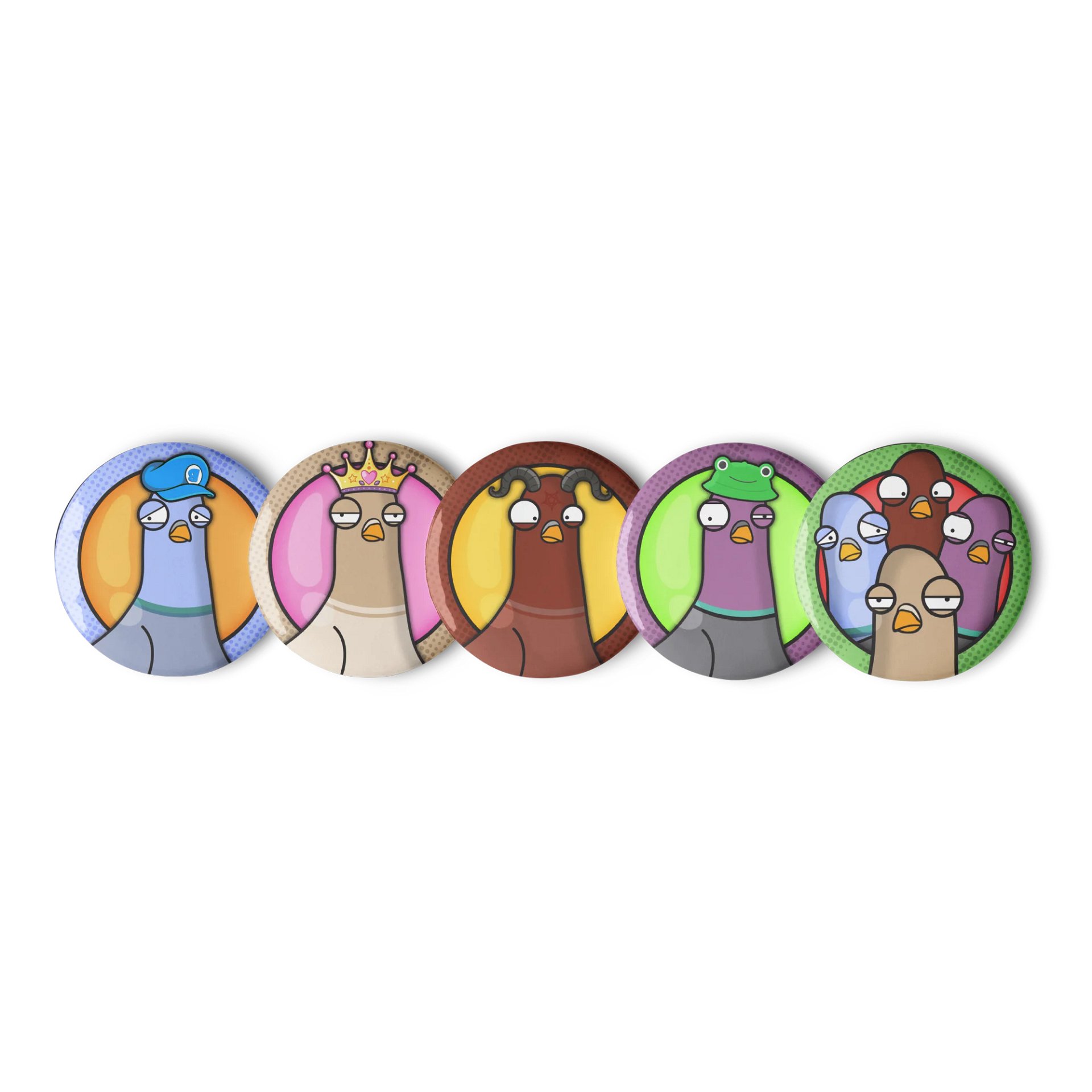Pigeon Badges (Set B) product image (1)