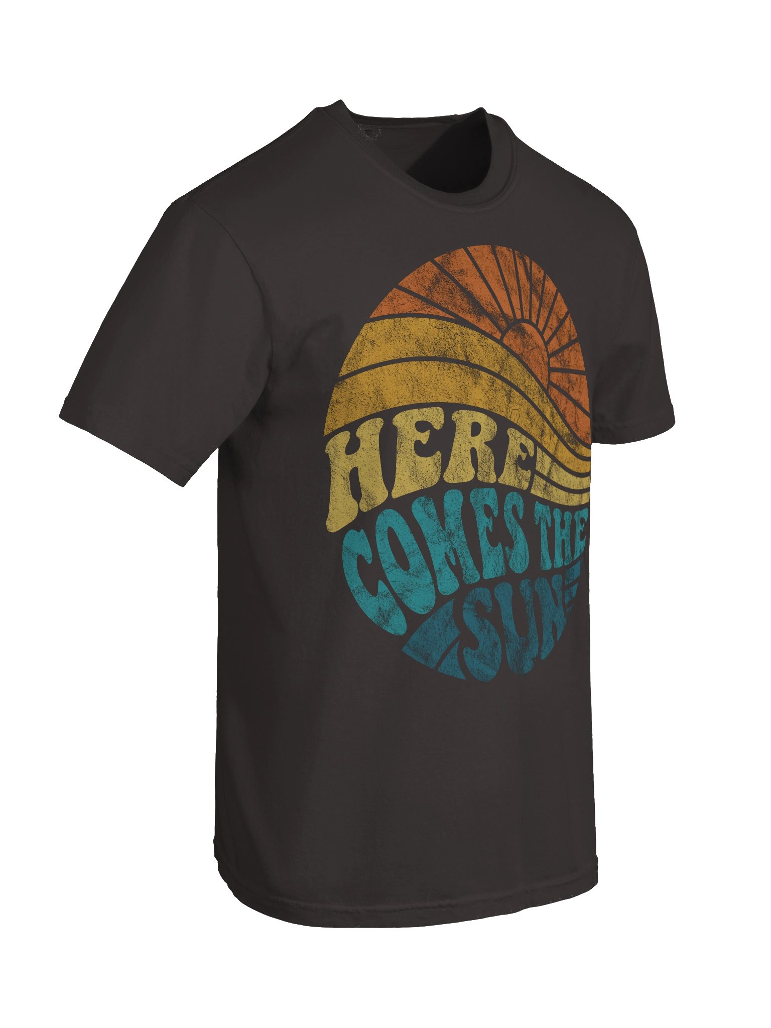 Here Comes the Sun Retro Shirt – Vintage Sunset Graphic Tee, Boho Summer Aesthetic product image (9)