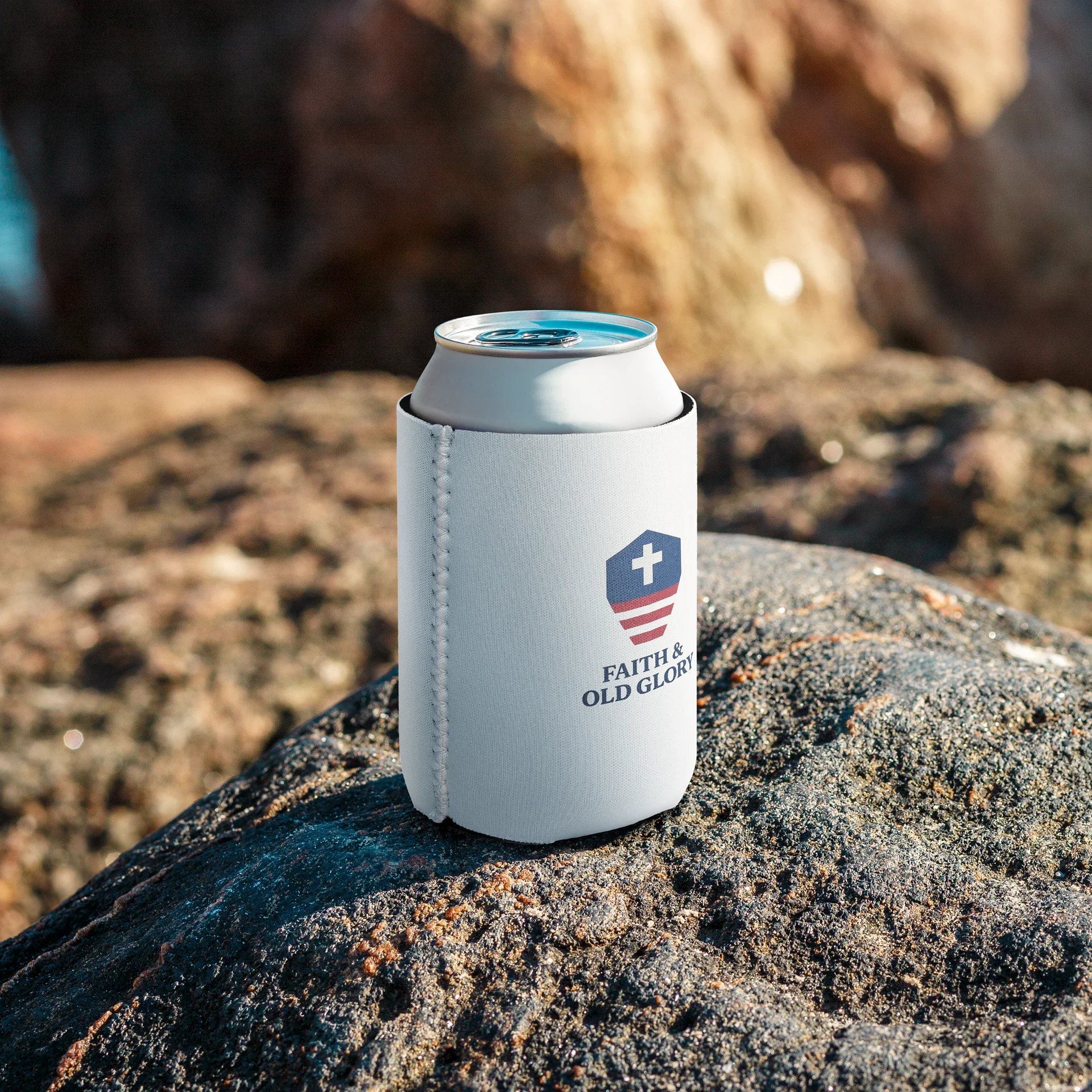 Faith & Old Glory Can Cooler product image (8)