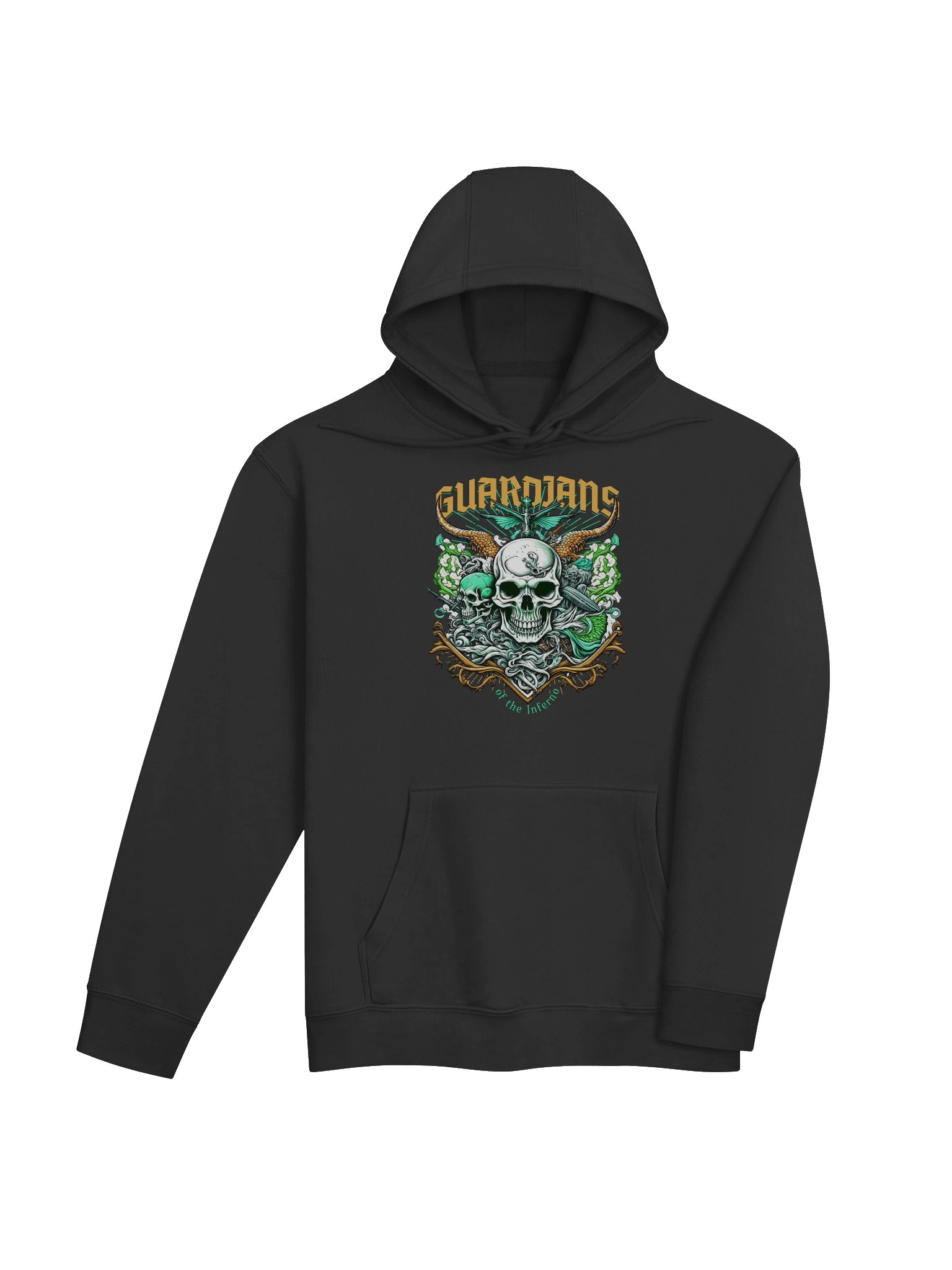 Unique Mythical Skull Fantasy Hoodie for Creative Souls product image (4)