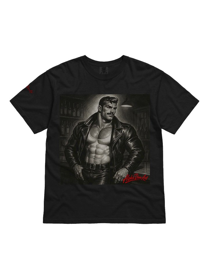 Alpha Dom Art: Limited Edition Masters of Leather Dominion in Black Tom of Finland Tribute Defiant Currency Berlin Pride T-Shirt product image (7)