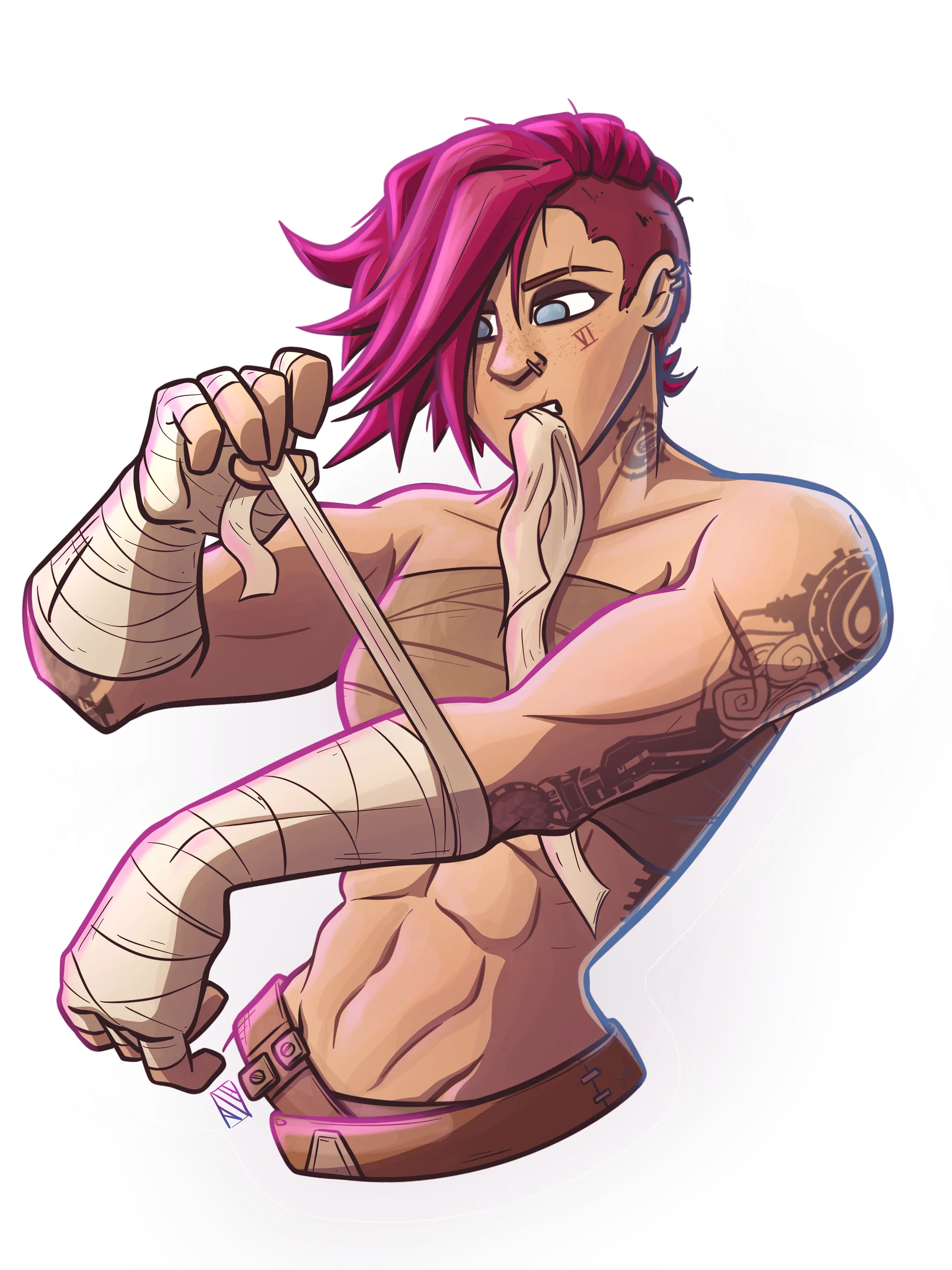 Wrapped Up - Arcane Vi 3” Sticker product image (1)
