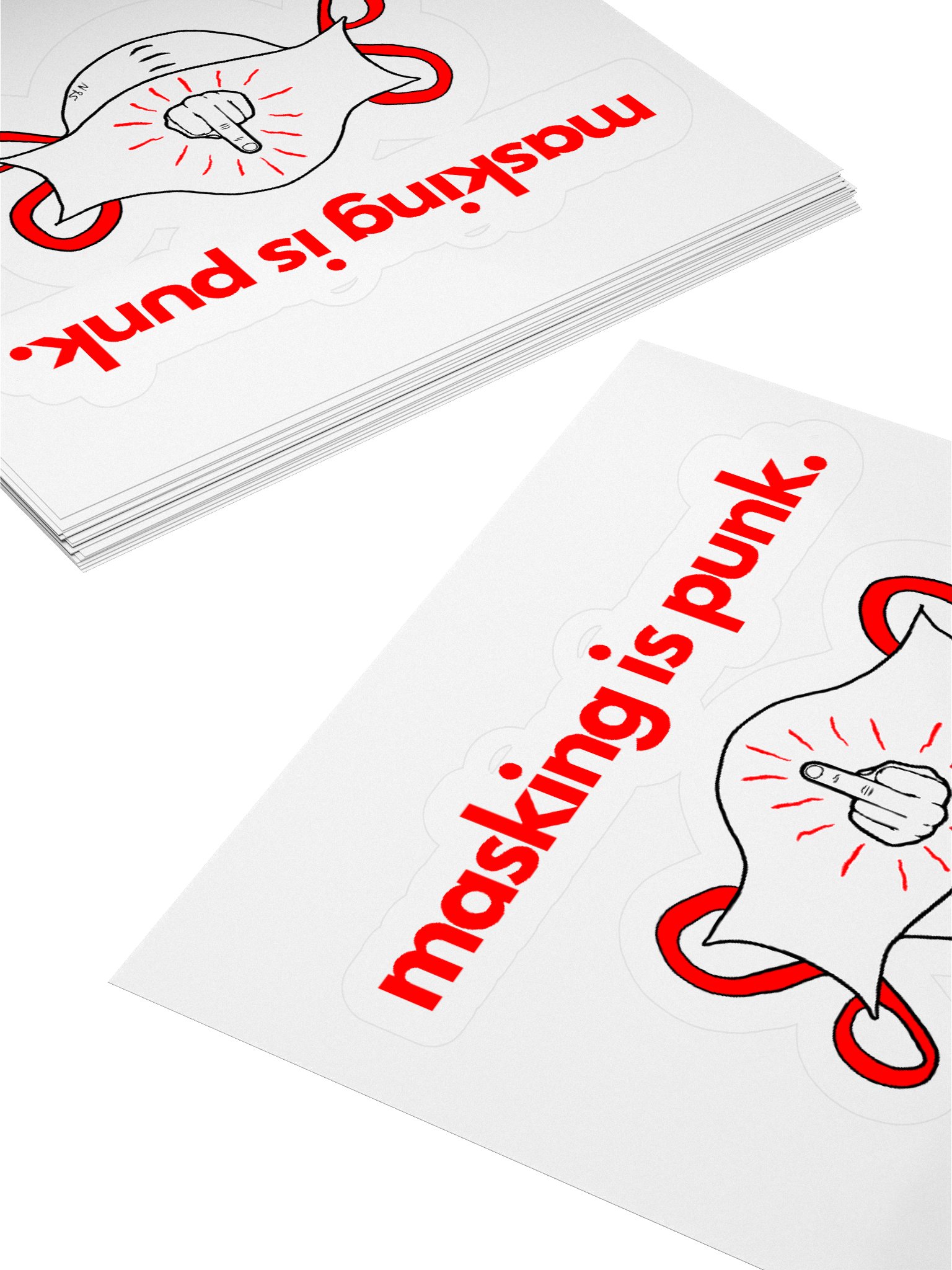 Masking Is Punk sticker product image (4)