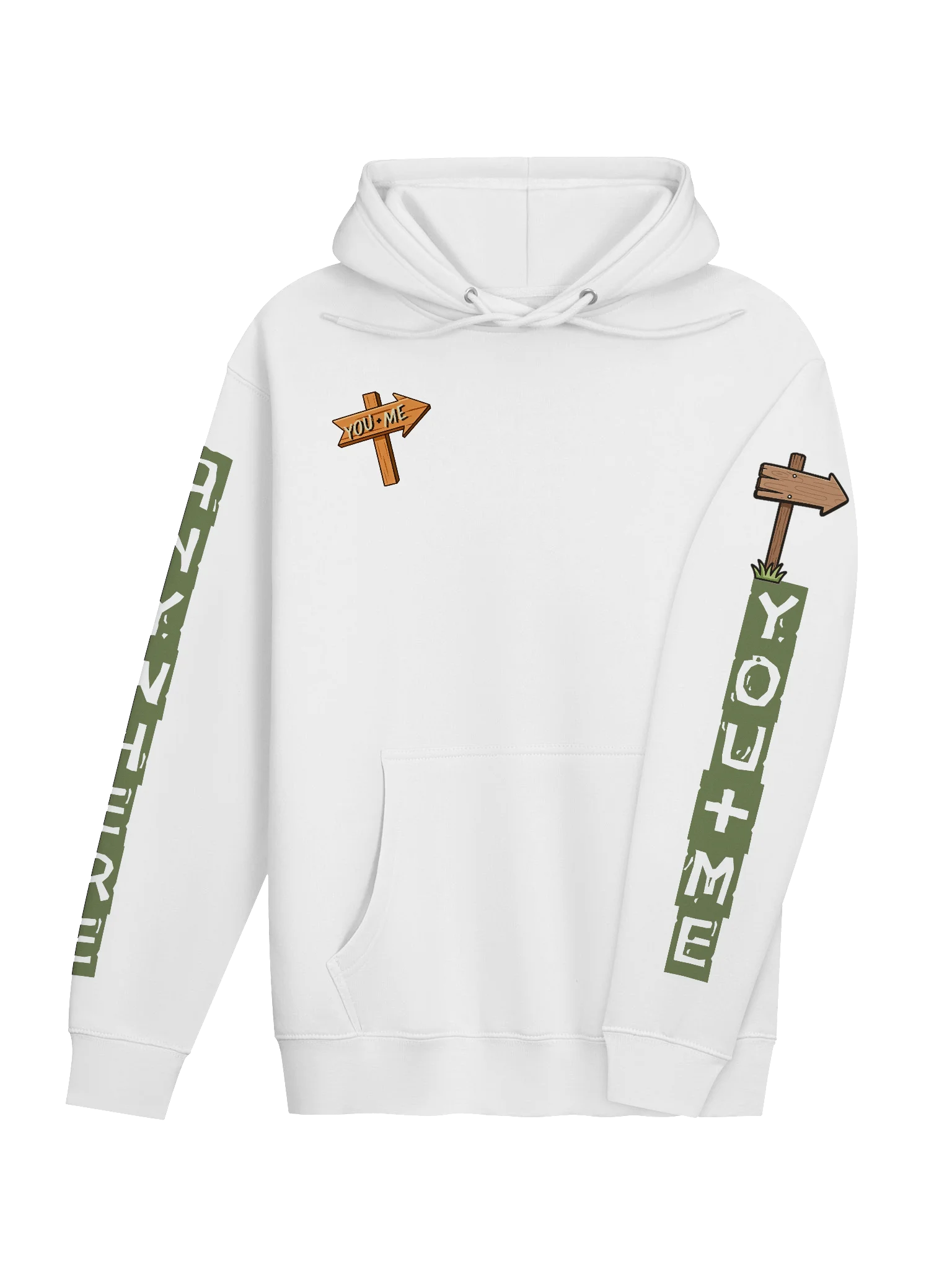 You + Me Anywhere – Northwoods Trail Sign Hoodie product image (17)