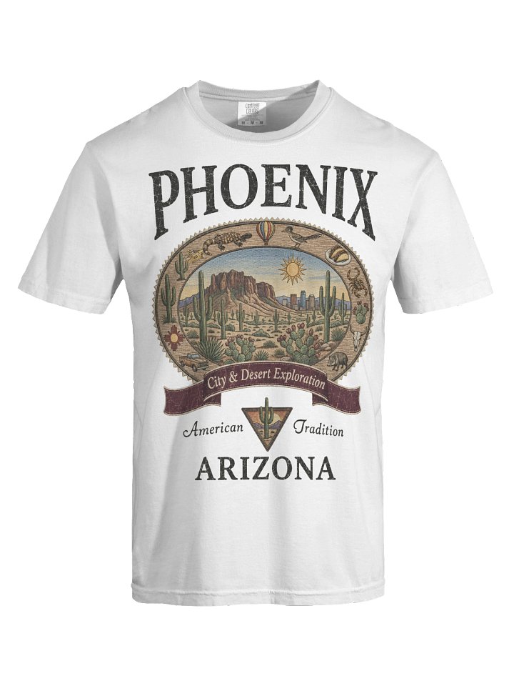 Vintage Phoenix Shirt, Arizona Graphic Tee, Comfort Colors 1717 Desert Travel Souvenir T-Shirt product image (28)