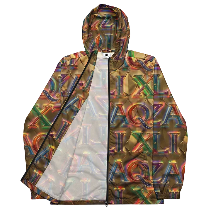 XZAQLI Men's Liquid Gold Monogram Windbreaker product image (1)