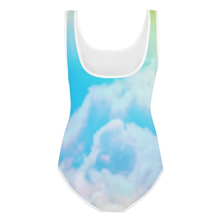 Blur cloud rainbow Design Youth One Piece Swimsuit - V6 product image (2)