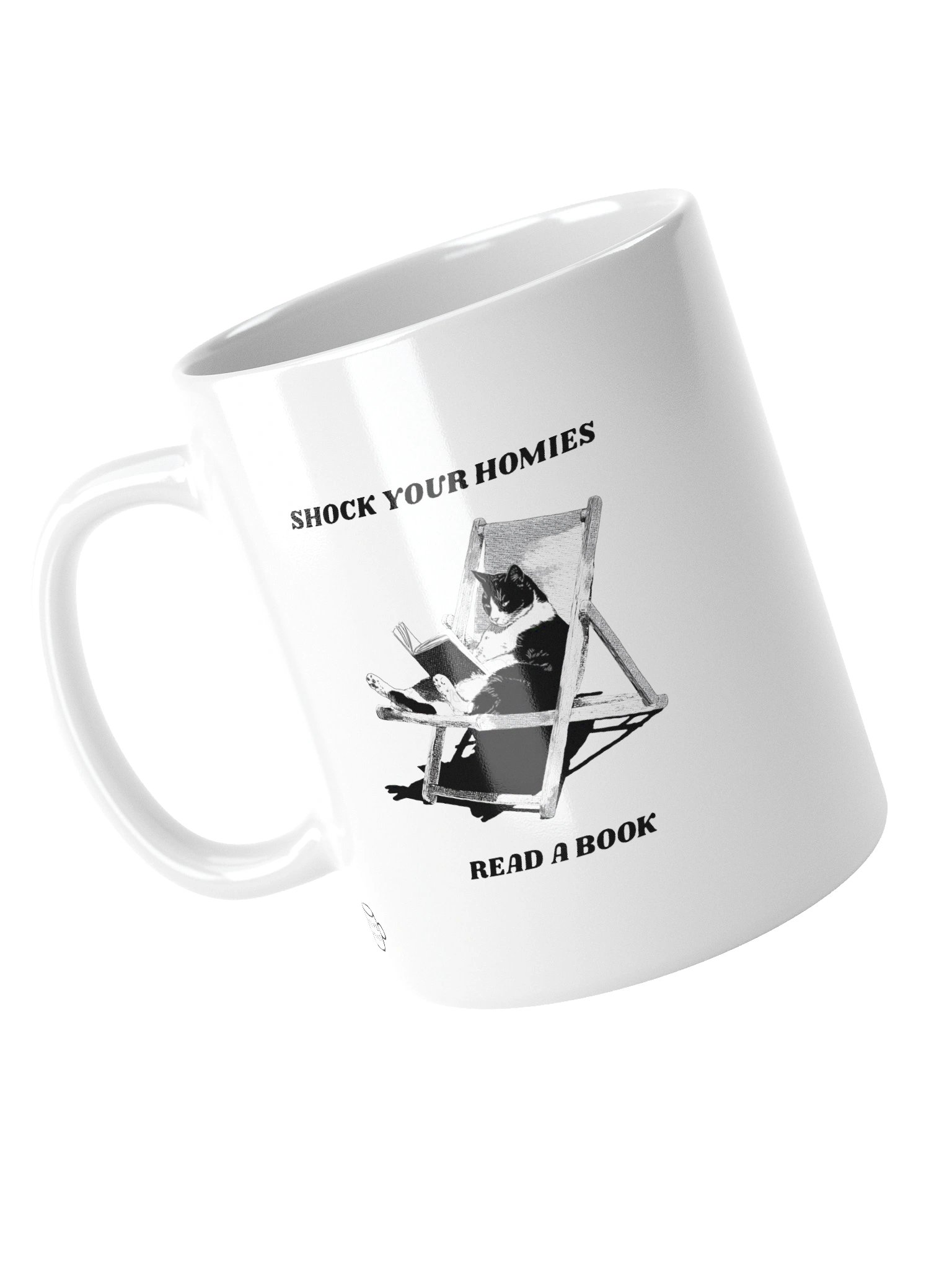 Shock Your Homies Read A Book Mug – Funny Sarcastic Reading Meme Coffee Mug | 11oz Book Lover Gift product image (5)