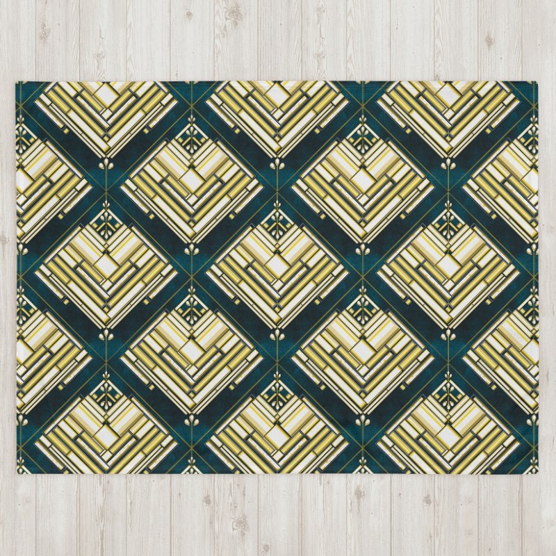 Gilded Glamour Flapper's Delight Throw Blanket | by Monique Faella Designs™ product image (4)