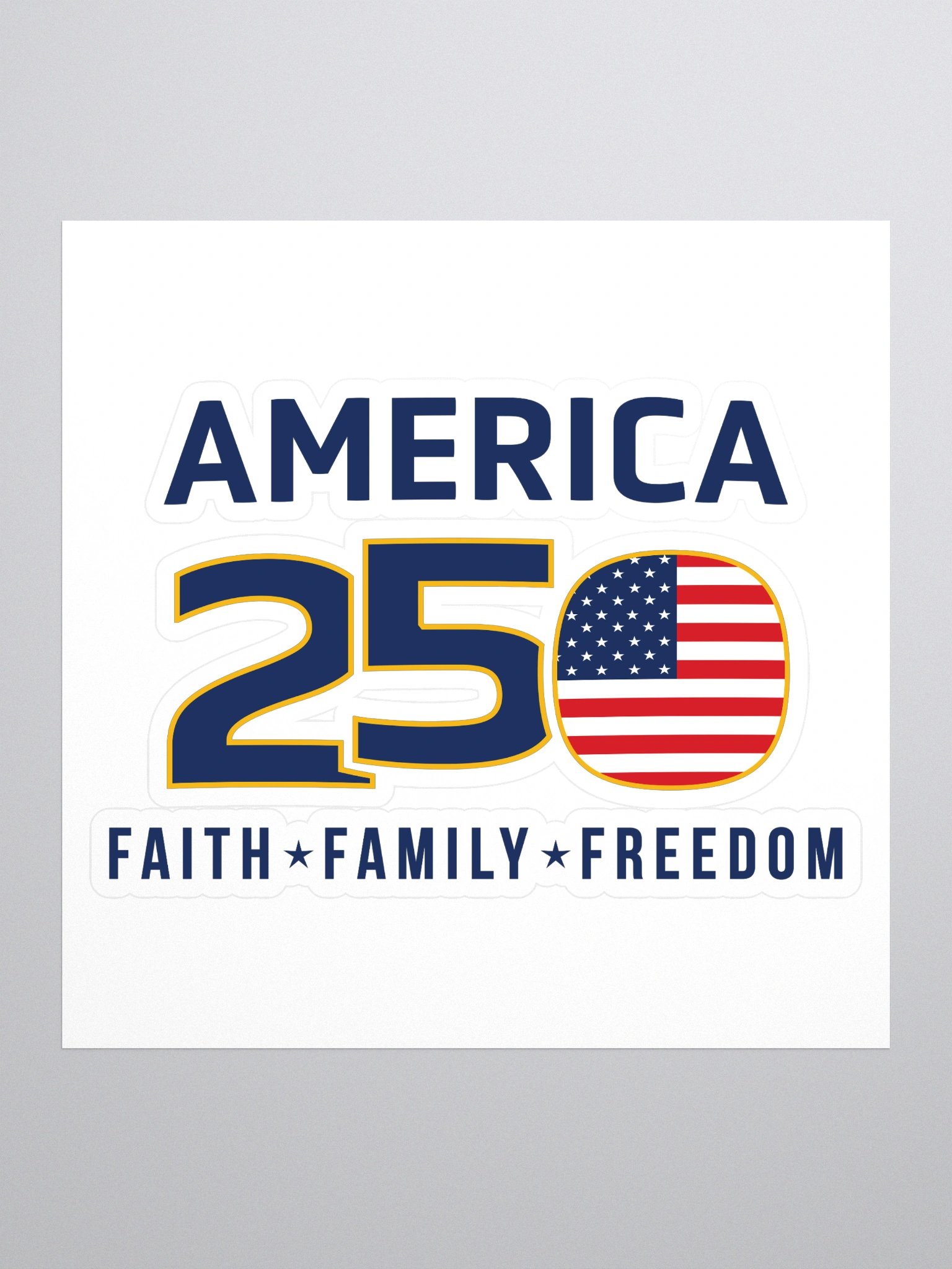 The America 250 Commemorative Liberty Vinyl Stickers product image (1)