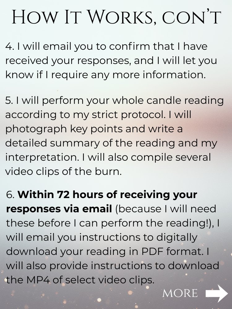 Vesta Whole Candle Reading | Focused Reading on Any Topic product image (5)