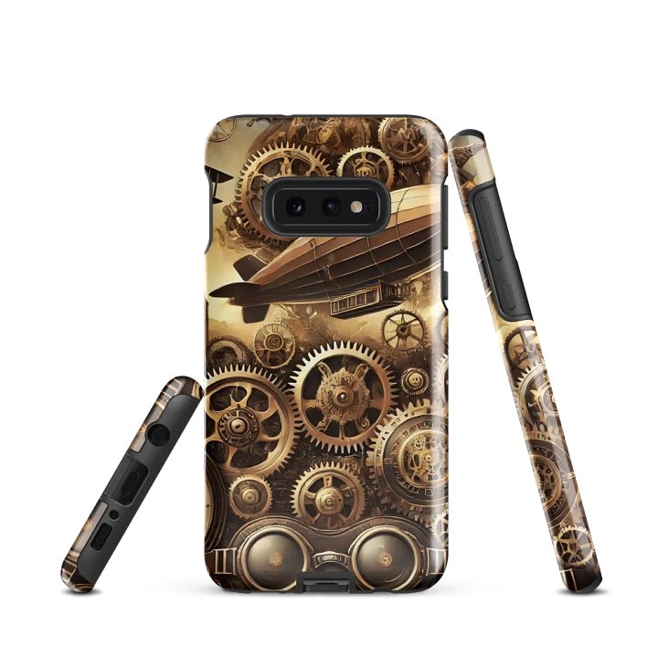 Steampunk Airship Samsung Tough Case - Retro Gearwork Design product image (2)